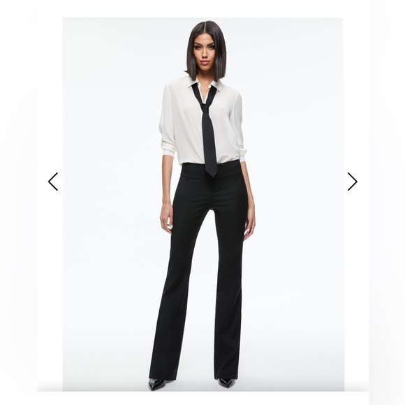 Alice + Olivia Pants - Alice + Olivia Black Bootcut dress Pant Size 0